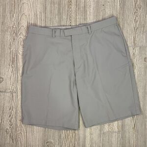 Callaway Performance Golf Shorts Men's 38 Gray Flat Front 10" Inseam